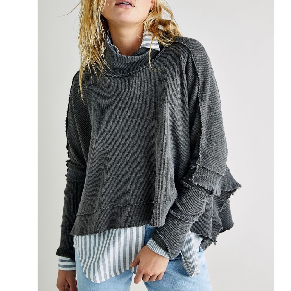 NWOT free people Moon Daisy thermal pullover